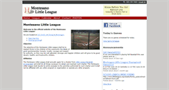 Desktop Screenshot of montesanolittleleague.org