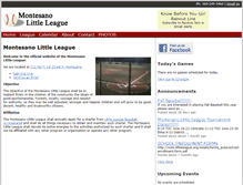 Tablet Screenshot of montesanolittleleague.org